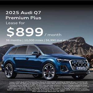 2025 Audi Q7 Premium Plus front facing special